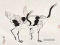 Wu zuoren Kraniche alte China Tintenvögel
